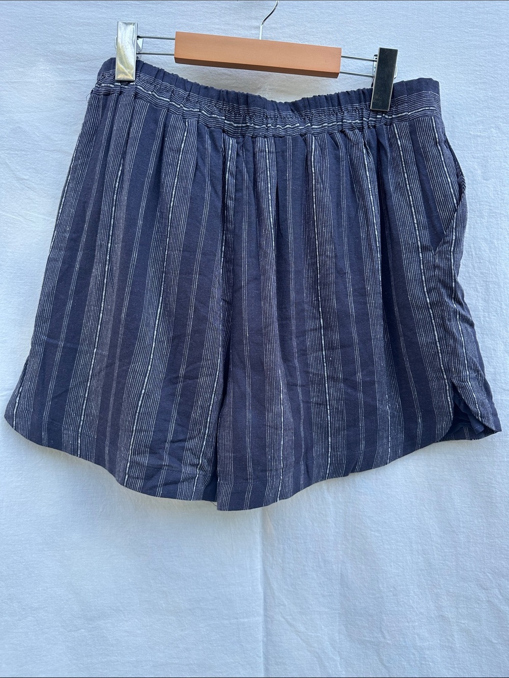 Gentle Fawn Hudson Striped Navy Tie-Waist Women’s Shorts - Picture 6 of 10